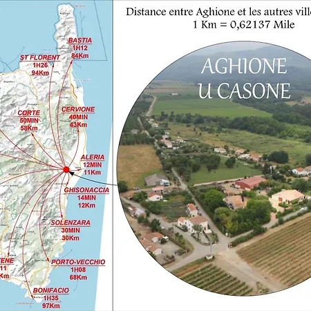 U Casone, Bel De 58m2, Parking Gratuit Aghione